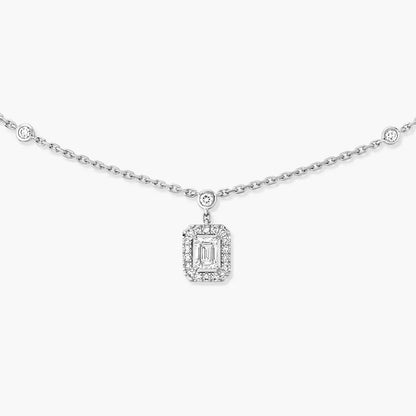 [AuraEcho]My Twin Diamond Necklace in Silver