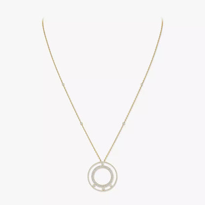 [AuraEcho]Move Romane Long Pave_-Set Diamond Necklace