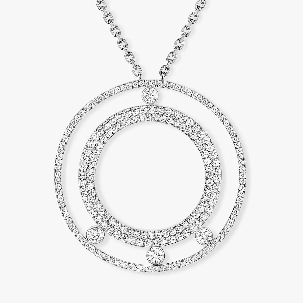 [AuraEcho]Move Romane Long Pave_-Set Diamond Necklace