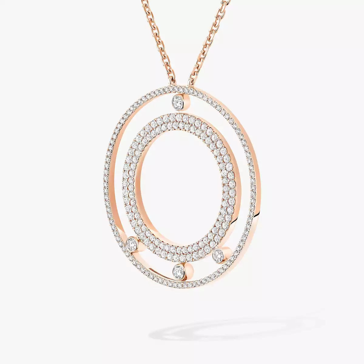[AuraEcho]Move Romane Long Pave_-Set Diamond Necklace