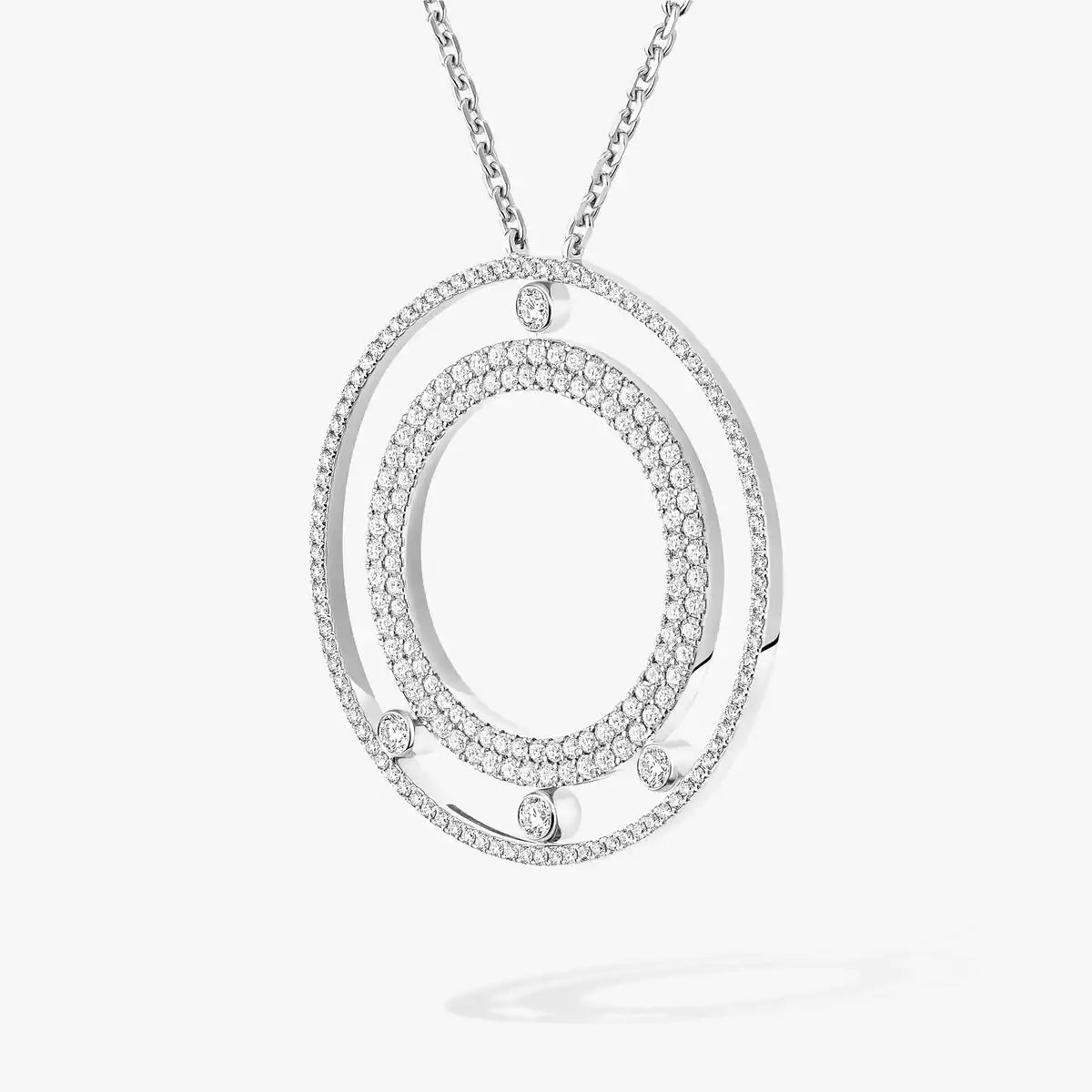 [AuraEcho]Move Romane Long Pave_-Set Diamond Necklace