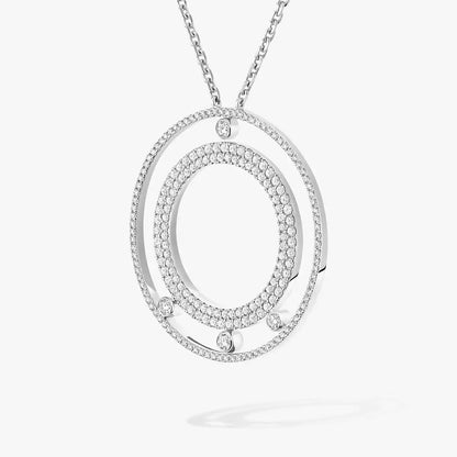 [AuraEcho]Move Romane Long Pave_-Set Diamond Necklace