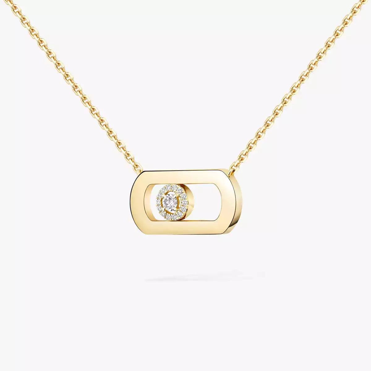 [AuraEcho]So Move Diamond Necklace in Gold