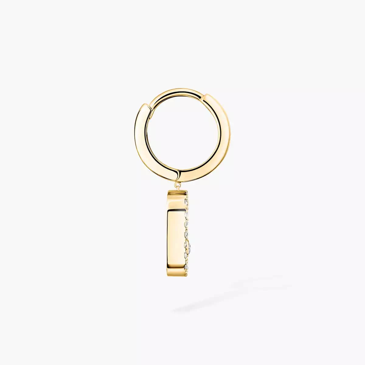 [AuraEcho]Move Uno Single Diamond Hoop Earring