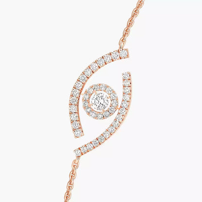 [AuraEcho]Lucky Eye Pave-Set Diamond Bracelet