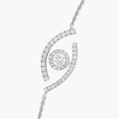 [AuraEcho]Lucky Eye Pave-Set Diamond Bracelet