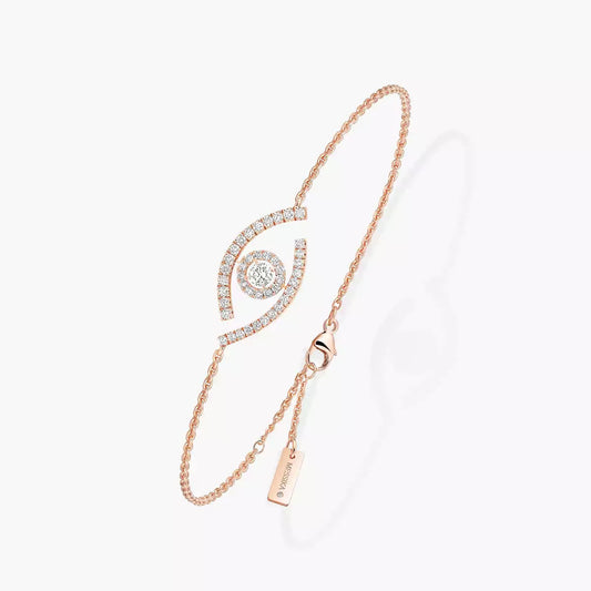 [AuraEcho]Lucky Eye Pave-Set Diamond Bracelet