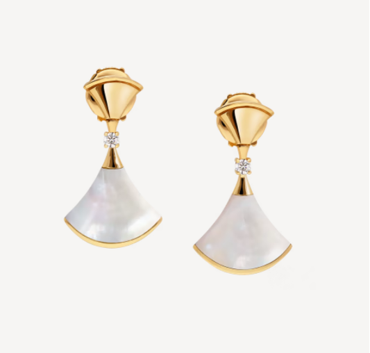[AuraEcho]DREAM MOP 1 DIAMOND EARRINGS