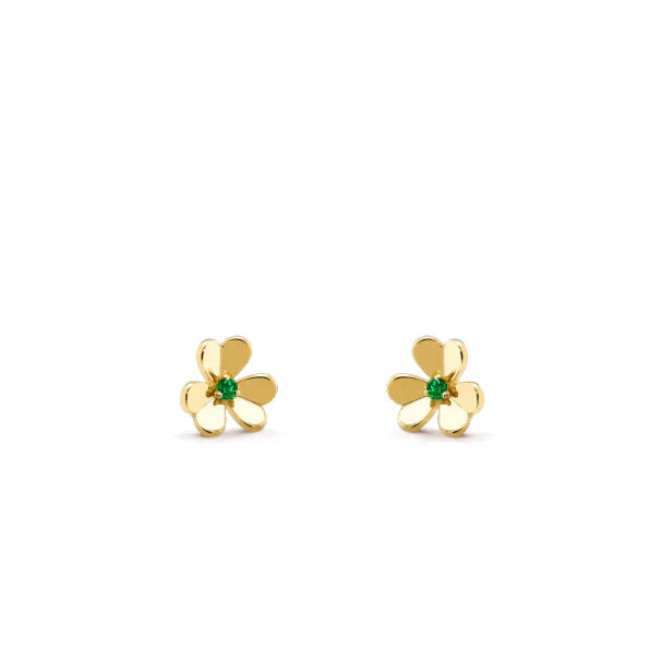 [AuraEcho]FRIVOLE  FLOWER MALACHITE EARRINGS