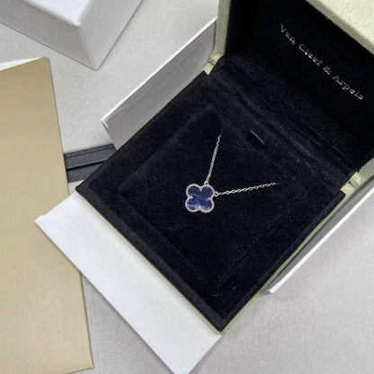 [AuraEcho]CLOVER 15MM PIETERSITE NECKLACE SILVER