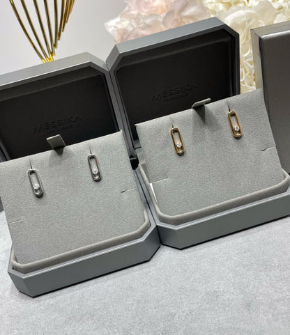 [AuraEcho]MOVE UNO SMALL 1 DIAMOND EARRINGS