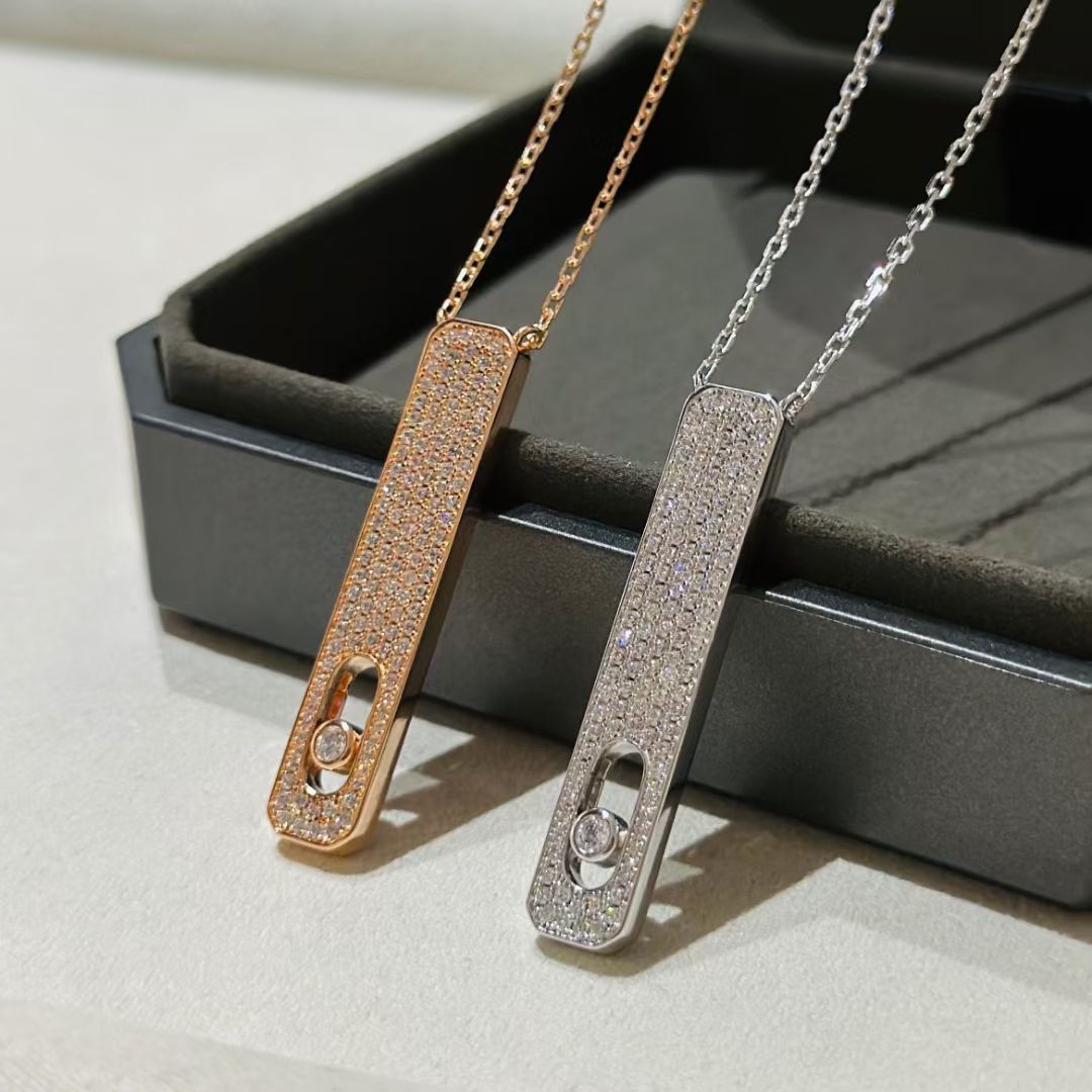 [AuraEcho]MY FIRST DIAMOND PAVED NECKLACE