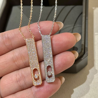 [AuraEcho]MY FIRST DIAMOND PAVED NECKLACE