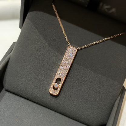 [AuraEcho]MY FIRST DIAMOND PAVED NECKLACE