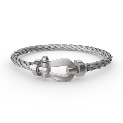 [AuraEcho]FORCE LARGE HORSESHOE NO DIAMOND BRACELET SILVER