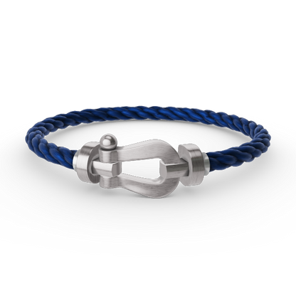 [AuraEcho]FORCE LARGE HORSESHOE NO DIAMOND BRACELET SILVER