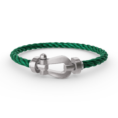 [AuraEcho]FORCE LARGE HORSESHOE NO DIAMOND BRACELET SILVER