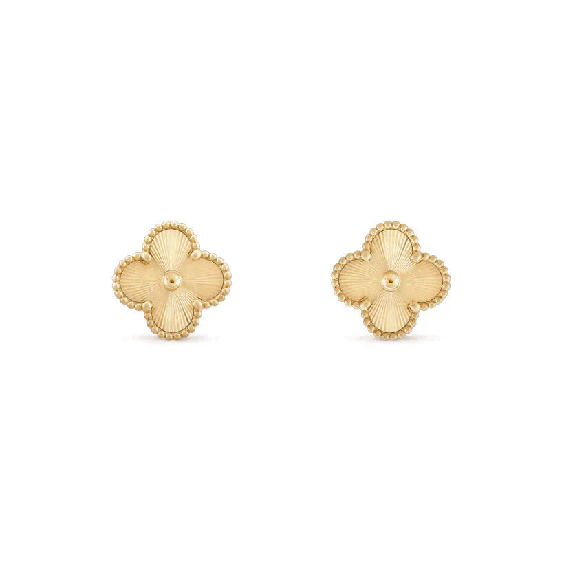 [AuraEcho]CLOVER MEDIUM 1 MOTIFS LASER EARRINGS